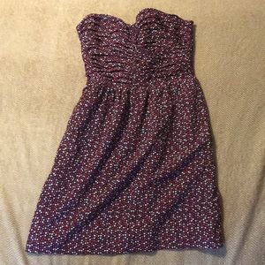 Strapless dress multi colored